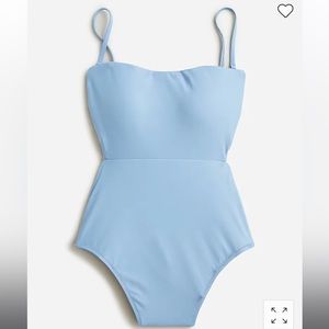 BNWT J. Crew cut out bandeau swimsuit sz 6
